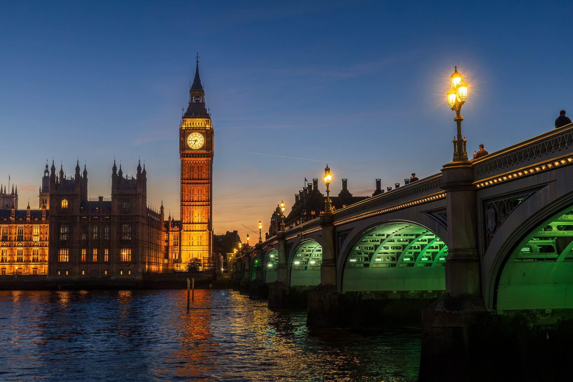 Big Ben during blue hour